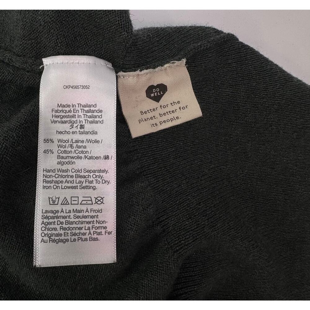 Madewell Wool Cotton Green Turtleneck Sweater Size XS - Picture 7 of 9